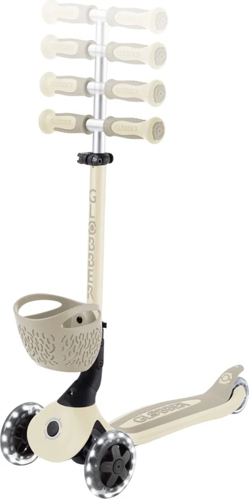 Globber Go Up Baby 360 Lights Kickboard taupe
