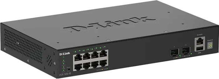 D-Link DGS-1530 Rackmount Gigabit Smart Switch, 8x RJ-45, 2x SFP+