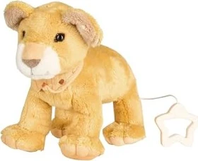Sterntaler Hund Lucky Spieluhr mittel graubeige