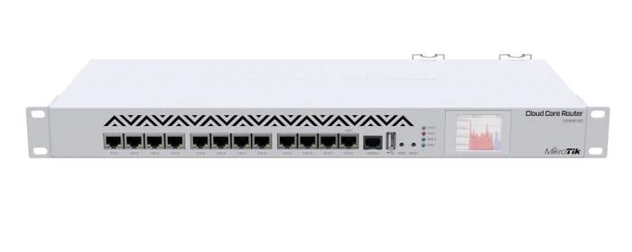 MikroTik RouterBOARD Rackmount Gigabit Router, 12x RJ-45