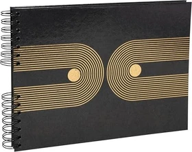 Exacompta Spiralalbum, 32x22cm, 50 Seiten, Graphik schwarz