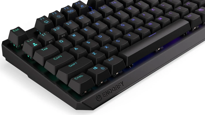 Endorfy Thock TKL Wireless, PBT, LEDs RGB, hot-swap, Black, Kailh Box BLACK, USB/Bluetooth, US
