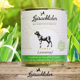 Loisachtaler Hundenaturkost Lammtopf mit Katroffeln und Gemüse, 800g