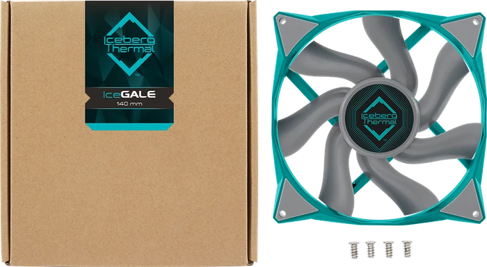 Iceberg Thermal IceGALE, Teal, 140mm, 2er-Pack