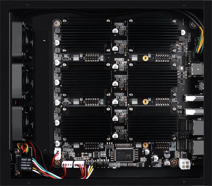 GeeekPi DeskPi ITX Case Kit für Raspberry Pi CM4, DeskPi Super6C, schwarz