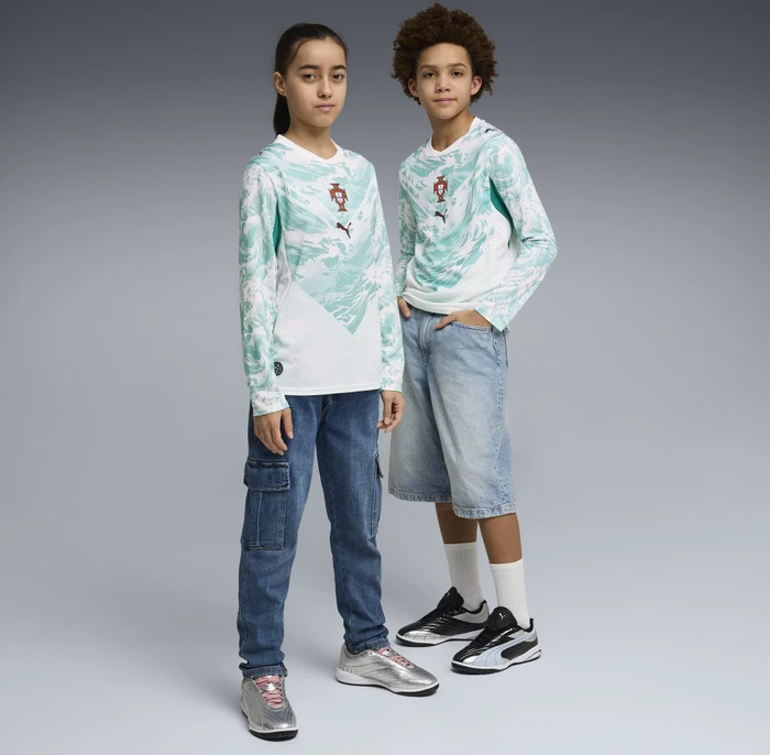 Puma FIFA WM 2026 Portugal Auswärtstrikot langarm (Junior)