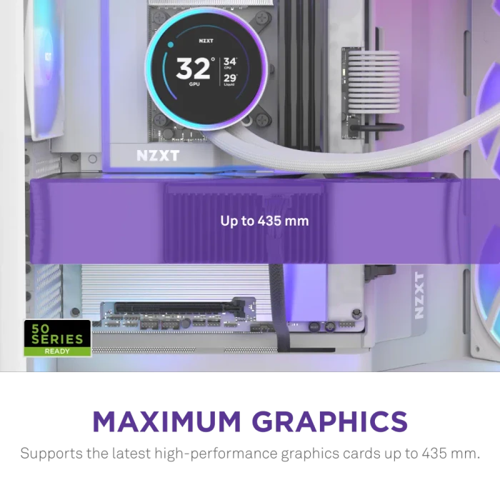 NZXT H9 Flow RGB+ [2025] White, weiß, Glasfenster