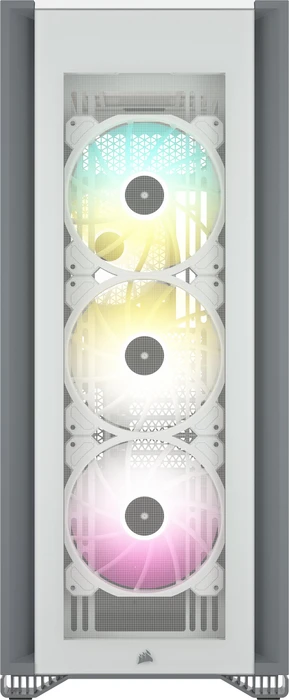 Corsair iCue 7000X RGB, weiß, Glasfenster