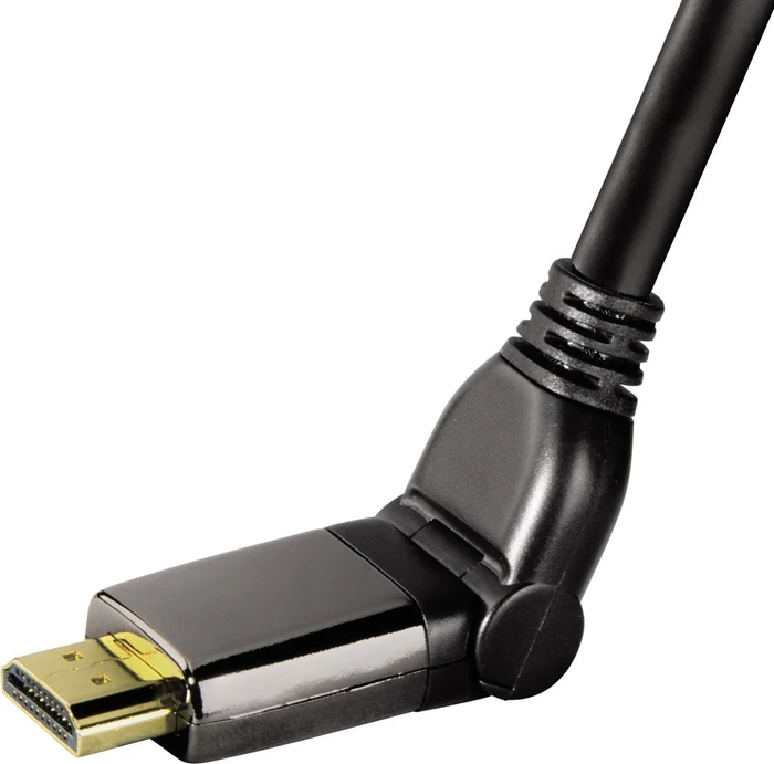 Hama High Speed mit Ethernet HDMI 1.4 Kabel und rotierbarem Stecker schwarz, 1.50m