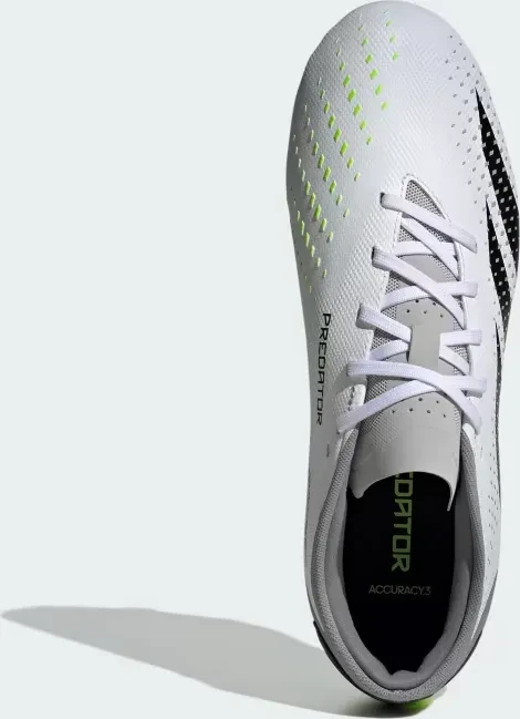 adidas Predator Accuracy.3 Low FG cloud white/core black/lucid lemon f23