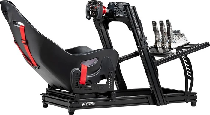 Next Level Racing F-GT Elite Lite Simulator Cockpit, Front & Side Mount Edition