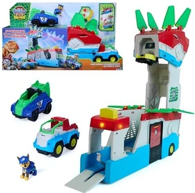 Spin Master Paw Patrol - Der Dino Film 2-in-1 Mobiles Dino-Hauptquartier