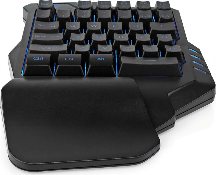 Nedis Einhand-Gaming-Tastatur, schwarz, USB-A (GKBDS110BK) – Bild 2 von 12