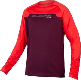 Endura MT500 Burner Trikot langarm aubergine (Herren)