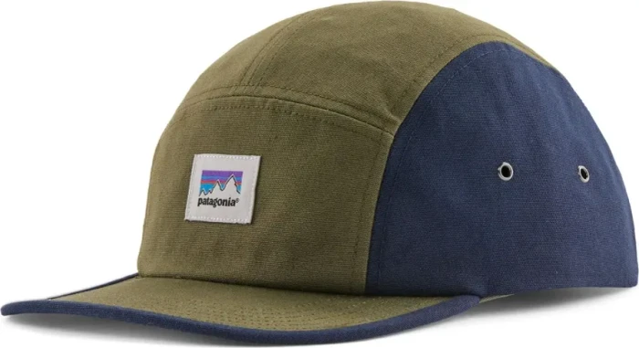 Patagonia Graphic Maclure Kappe shop sticker/tent green