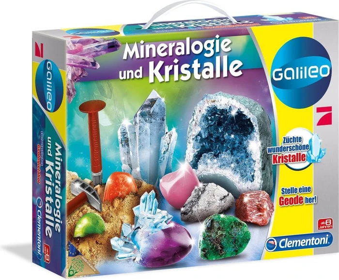 Clementoni Galileo Ausgrabungs-Set Mineralogie und Kristalle