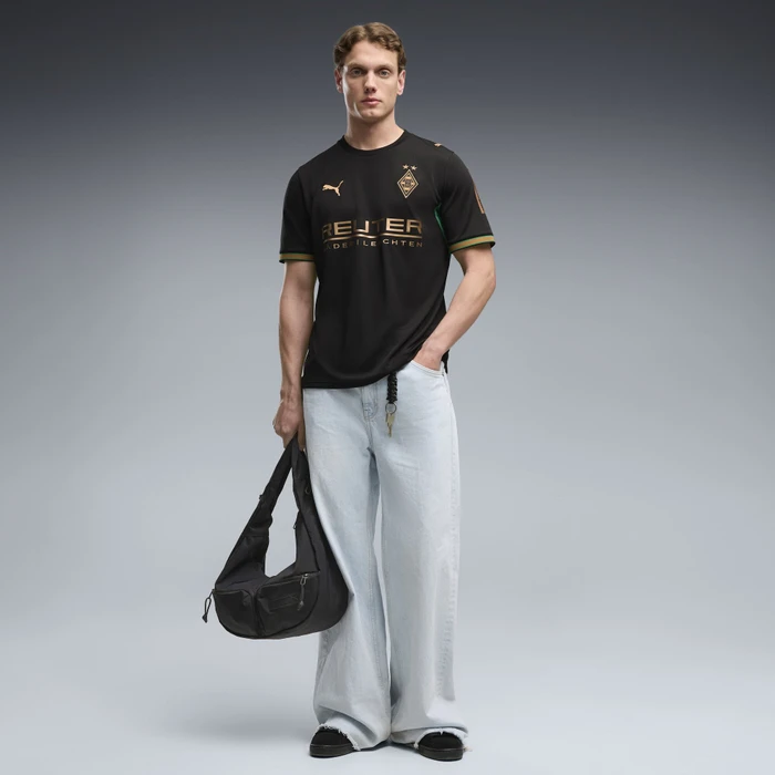 Puma Borussia Mönchengladbach 2026/2027 Auswärtstrikot kurzarm puma black/archive green (Herren)