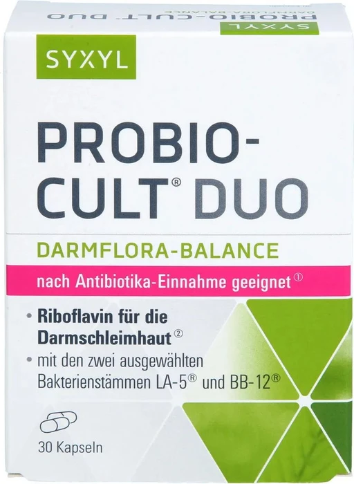 Syxyl Probio-Cult Duo Darmflora Balance Kapseln, 30 Stück