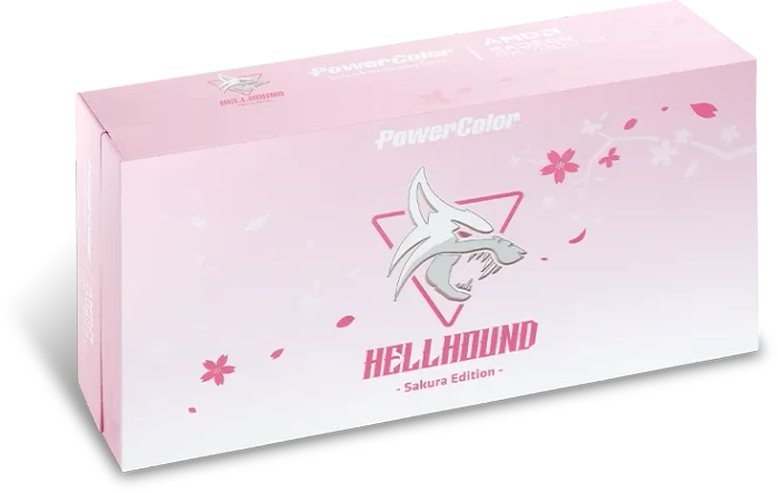 PowerColor Hellhound Sakura Radeon RX 7800 XT Limited Edition, 16GB GDDR6, HDMI, 3x DP