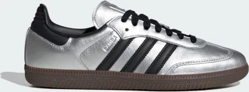 adidas Samba OG silver metallic/core black/gum (Damen)