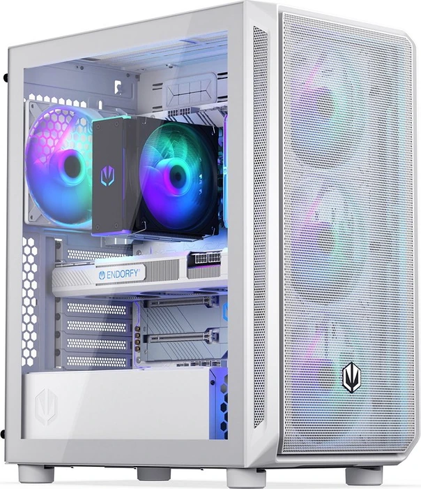 Endorfy Arx 500 White ARGB, Glasfenster