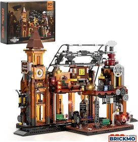 Lumibricks Steampunk-Bahnhof