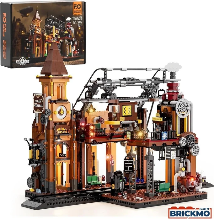 Lumibricks Steampunk-Bahnhof