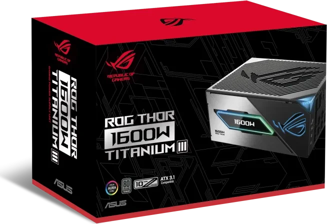 ASUS ROG Thor Titanium III, ROG-THOR-1600T3-GAMING, 1600W, ATX 3.1