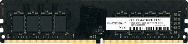 Innovation IT UDIMM 8GB, DDR4-3200, CL16-18-18