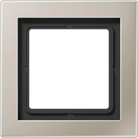 Jung Serie LS-design Rahmen Metallausführung 1-fach, edelstahl