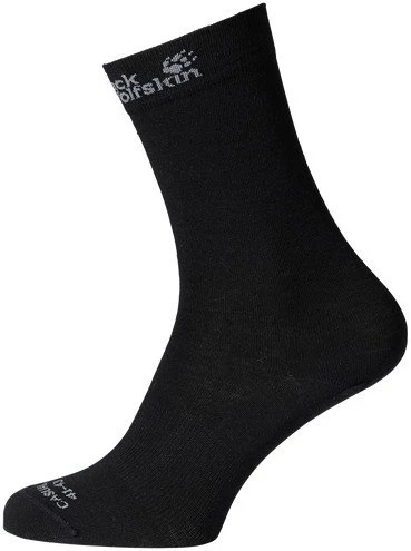 Jack Wolfskin Merino Classic Cut Wandersocken schwarz