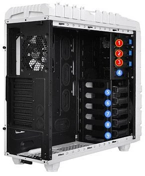 Thermaltake Overseer RX-I Snow Edition, Acrylfenster