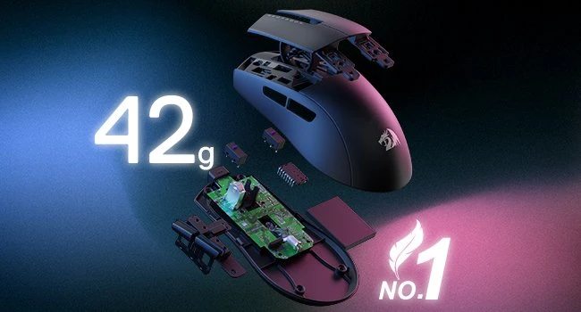 Redragon M996 K1NG 8K Ultra-Lightweight Wired Gaming Mouse schwarz, USB