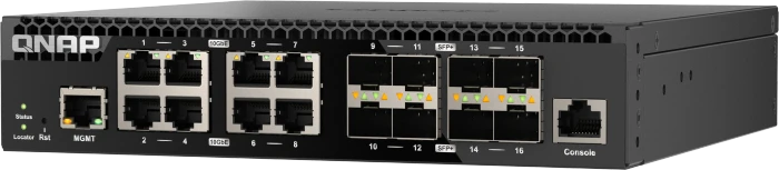 QNAP QSW-M3200R Desktop 10G Managed Switch, 8x RJ-45, 8x SFP+
