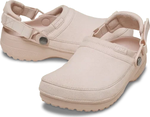Crocs Classic Crafted Vegan Suede Clog quartz