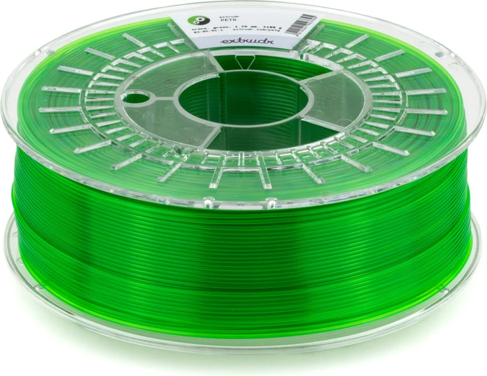 Extrudr PETG, grün/transparent, Spule, 1.75mm, 2.50kg