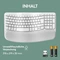 Logitech Wave Keys, Grauweiß, Logi Bolt, USB/Bluetooth, DE Vorschaubild