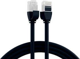 EFB Elektronik TPE Ultraflex kompakt Patchkabel, Cat6a, U/UTP, RJ-45/RJ-45, 5m, schwarz