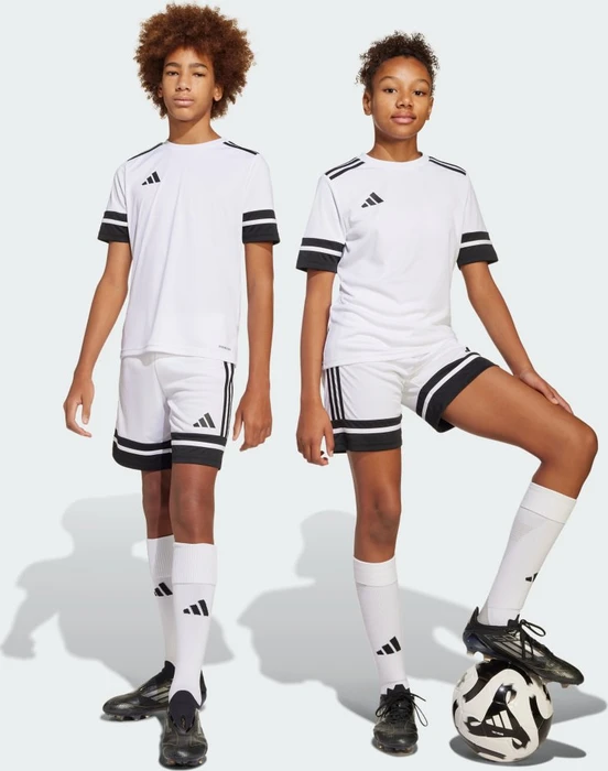 adidas Squadra 25 Trainingshose kurz weiß/schwarz (Junior)