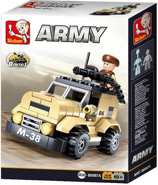 Sluban Army 8 into 1 Patrol Car