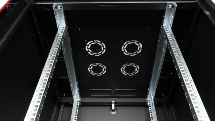 Roline / Secomp Basic 19" Netzwerkschrank 32HE, montiert, Glastür, IP20, RAL 9005, 800mm tief