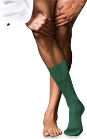 Falke No. 9 Pure Fil d'Écosse Socken hunter green (Herren)