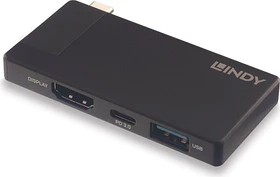 Lindy DST-Micro Dockingstation, Multiport-Adapter, USB-C 3.0 [Stecker]