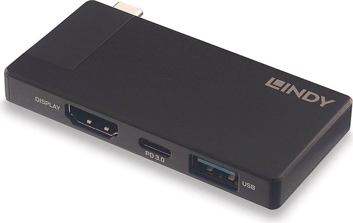 Lindy DST-Micro Dockingstation, Multiport-Adapter, USB-C 3.0 [Stecker]