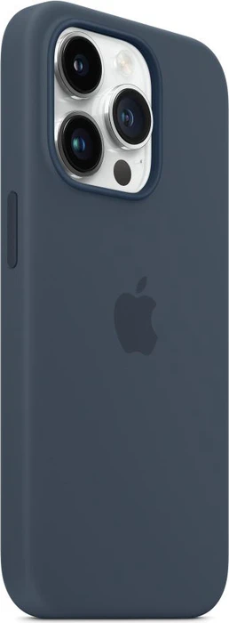 Apple Silikon Case mit MagSafe für iPhone 14 Pro sturmblau