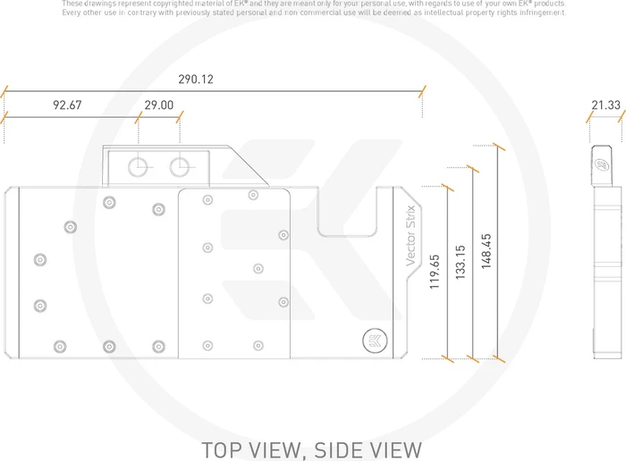 EK Water Blocks Quantum Line EK-Quantum Vector Strix RTX 2080 D-RGB, Nickel, Acryl