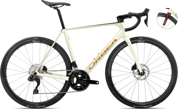 Orbea Orca M35I ivory white/burgundy/vulcano Modell 2025