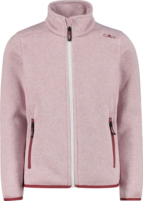 CMP Fleece Knit-Tech Meliert Jacke dawn pink/bianco (Junior)