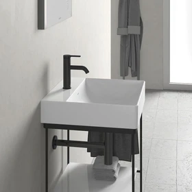 Duravit DuraSquare Handwaschbecken rechteckig 50x47cm, mit Hahnloch, ohne Überlauf, weiß