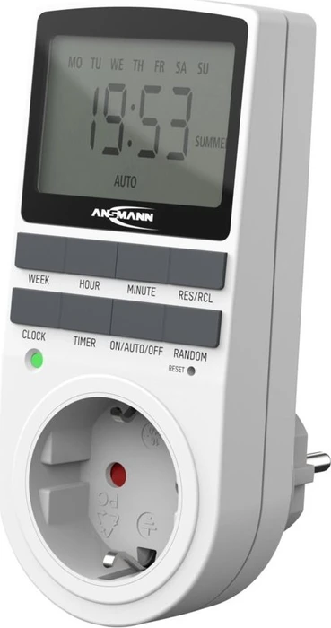 Ansmann AES4 digitale Wochenzeitschaltuhr, IP20, weiß